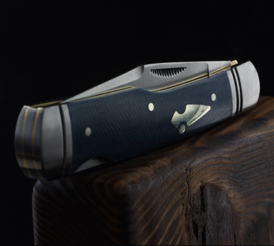 RRR012 Couteau Rough Ryder Reserve Denim Micarta Lame Acier D2 - Livraison Gratuite
