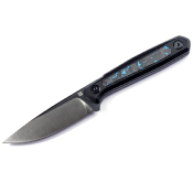 RS3501FB Real Steel Dex – Couteau Fixe EDC | Lame M390 Satin | Manche Blue G10 + Carbone | Étui Kydex  - Livraison Gratuite