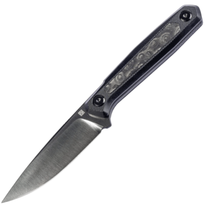 RS3501FD Real Steel Dex Apex – Couteau Fixe EDC | Lame M390 Satin | Manche Black G10 + Carbone | Étui Kydex  - Livraison Gratuite