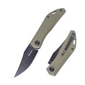 RS7051BG Couteau Real Steel Ventus Od Green Lame Acier D2 Black Slip Joint - Livraison Gratuite