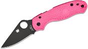 SC223PPNBK Couteau Spyderco Para 3 Pink Compression Lock Lame Acier CTS-BD1N Black Made USA - Livraison Gratuite