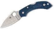 SC28PCBL2 Couteau Spyderco Dragonfly 2 Lame Acier CPM SPY27 Manche FRN Bleu Cobalt Lockback Made in Japan  - Livraison Gratuite