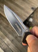 SCH1136032  Couteau Schrade Delta Class Divergent Lame Harpoon Point Acier AUS-8 Satin - Manche G10 Noir - Sécurité Pivot Lock - Livraison Gratuite