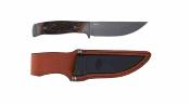 SCH1203148  Old Timer Frontier | Couteau de Chasse Lame Acier 7Cr17 Drop Point Gray | Manche Luxewood Composite | Housse Cuir | Livraison Gratuite