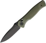 SFBL15BKGR — Couteau Spartan Blades Eleos Lame Acier 154CM Drop Point Noire Manche GFN Vert Crossbar Lock - Livraison Gratuite