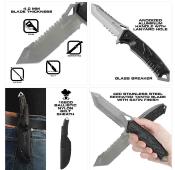 SHF11011 Couteau Reapr Javelin Tanto Lame Acier 420 Etui Nylon - Livraison Gratuite