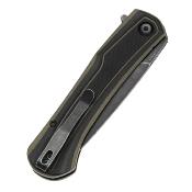 T1024A4 Couteau Tenable Kratos Pliant Drop Point Acier Nitro-V Manche G10 Black&Green Sécurité Liner Lock - Livraison Gratuite 