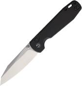 TD014BK Couteau Defcon Tier 1 Sheepfoot Lame Acier Sandvik 14C28N Manche Aluminium Noir Sécurité Button Lock - Livraison Gratuite