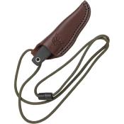 TPMPUK01 Couteau Fixe TOPS Mini Tanimboca Puukko Lame Acier 1095HC Manche Micarta Noir Housse Cuir Cou USA - Livraison Gratuite
