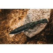 TPMT21 Couteau Fixe TOPS Mission Team 21 Lame Acier 1095 Manche Micarta Vert et Noir Étui Nylon Made In USA - Livraison Gratuite