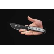 TPSXS01 Couteau Fixe TOPS Skullcrushers Xtreme Sidekick Lame Acier 1095HC Manche Micarta Gris USA - Livraison Gratuite