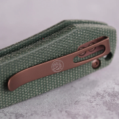 VOSA2907 Couteau Vosteed Raccoon Top Liner Lock Lame Drop Point Acier 14C28N Manche Micarta Green - Livraison Gratuite