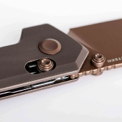 VOSA3505 Couteau Vosteed Parallel Lame Reverse Tanto Acier S35VN Copper Dune Manche Titane Violet - Livraison Gratuite