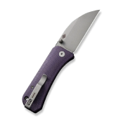 WE19068J2 Couteau We Knife Banter Purple Wharncliffe Lame Acier S35VN SW IKBS - Livraison Gratuite