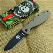 Couteau Esee BRK Zancudo Framelock Lame Acier AUS-8 Manche FRN Desert Tan BRKR1DTB - Free Shipping