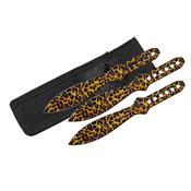 CN211414CT Lot de 6 Couteaux de lancer Cheetah Etui Nylon - Livraison Gratuite