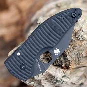 SC264GMCBKP Spyderco MicroJimbo Salt – Couteau pliant Compression Lock Lame Acier CPM MagnaCut Manche G-10 Noir USA - Livraison Gratuite