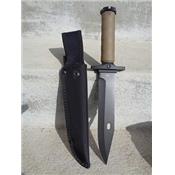 CBR370 Couteau Tactical Combat Ready Lame Acier 3Cr13 Etui Nylon - Livraison Gratuite
