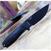 ES3PMB001 Couteau ESEE ESEE-3 Black Lame Carbone 1095 Manche Black G10 USA - Livraison Gratuite