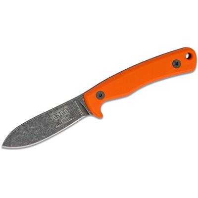 ESAGKOR Couteau ESEE Ashley Game Acier 1095 Carbone Manche Orange G10 Etui Cuir USA - Livraison Gratuite