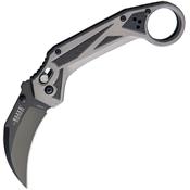 ET1029GY Couteau Elite Tactical Karambit Gray/Black Acier 8Cr13MoV Pivot Bearing - Livraison Gratuite