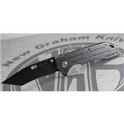 Couteau Kershaw Lifter Framelock A/O Lame Tanto Acier 3Cr13 Manche Acier Blackwash KS1302BW - Free SHipping