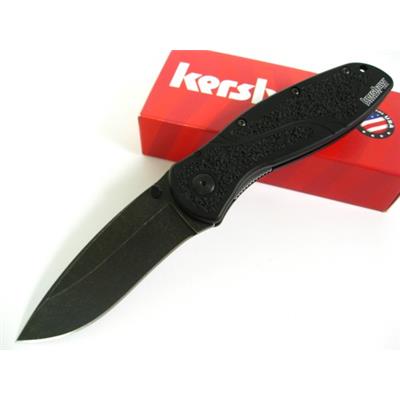 Couteau Kershaw Blur Acier 14C28N BlackWash Manche 6061-T6 made USA KS1670BW - Free Shipping