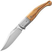 Couteau LionSteel Gitano Lame Acier Niolox Manche Bois D'olivier Italy LSTGT01UL - Livraison Gratuite