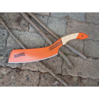 Machette Parang Couteau Bushcraft Marbles The Parang Acier Carbone/Inox Orange Manche Bois MRPAR20 - Free Shipping