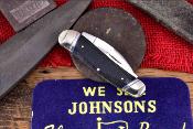 RR2217 Couteau Rough Ryder Seahorse Whittler Black Micarta Lame Carbone T10 - Livraison Gratuite