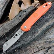 Couteau Spyderco Roadie Orange Lame Acier N690Co Manche FRN Made Italy SC189POR - Free SHipping