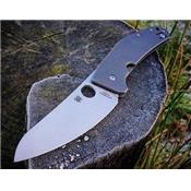 Couteau Spyderco SpydieChef Lame Acier LC200N Manche Titane Framelock SC211TIP - Free Shipping