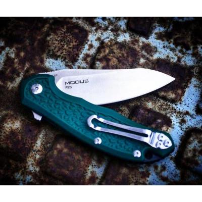 Couteau Steel Will Modus F25-12 Acier D2 Manche Green FRN SMGF2512 - Free Shipping
