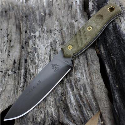 Couteau Tops Knives Baja 4.5 Acier Carbone 1095 Etui Cuir + Sifflet + Fire Start Made In USA TPBAJA45 - Free Shipping