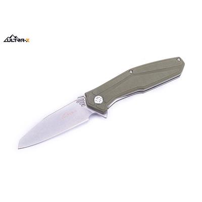 Couteau Ultra-X Omen Olive G10 Lame Acier AUS-8 UXHK212E - Livraison Gratuite