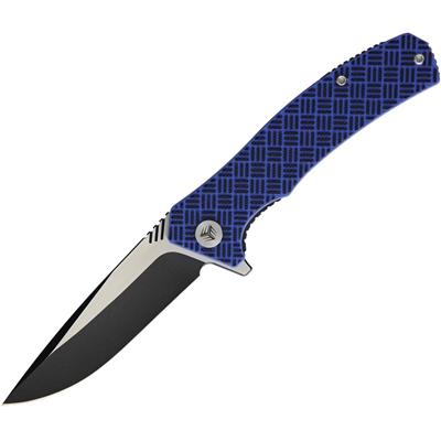 Couteau We Knife Co Blitz Blue/Black Lame Acier VG-10 Manche G10 Linerlock Clip Titane WE711A - Free Shipping
