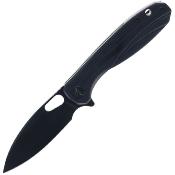 AME505BK Miguron Ameight Knives Eymor Linerlock – Lame Acier 14C28N Manche Black G10 - Livraison Gratuite