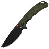 ATZ1702MGN ArtisanCutlery Tradition V2 – Lame Drop Point AR-RPM9 Blk Manche G10 Green, Verrouillage Liner Lock - Livraison Gratuite