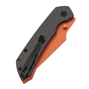 B1034H5 — Couteau Tenable Fenrir Lame Acier Nitro-V Orange Harpoon Manche Fibre de Carbone Twill Top Liner Lock Livraison Gratuite