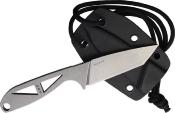 BRADGTSW — Bradford Knives G-Tanto Neck Knife USA Lame Acier Nitro-V Stonewash Manche Acier Housse Kydex Livraison Gratuite