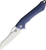 BTKG28A Couteau Bestech Platypus Linerlock | Lame Acier D2 Drop Point Stonewash & Satin (HRC 58-60) | Manche Plaquettes Blue-Gray G10 | Linerlock | Livraison Gratuite