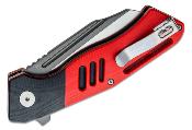 BTKG46C Couteau Bestech Rockface Red/Black Wharncliffe Lame Acier D2 IKBS - Livraison Gratuite