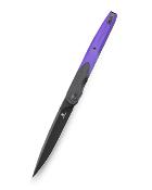 BTKMK14E Couteau Bestechman Lanza Lame 14C28N Finition Noire Manche G10 Noir/Violet Linerlock – Livraison Gratuite