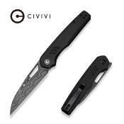 C24062BDS1 CIVIVI Guile Black – Couteau Pliant EDC Lame Acier Damas Manche Micarta Black Ball Bearing Linerlock - Livraison Gratuite