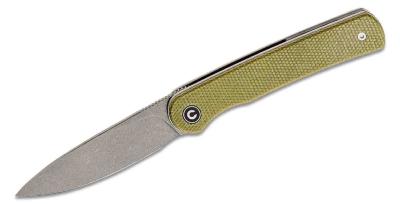 CIVC20010BB Couteau CIVIVI Stylum Olive Slipjoint Lame 10Cr15CoMoV IKBS - Livraison Gratuite