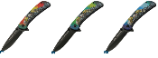 Lot de 3 CN300589XX Couteaux Rite Edge Em Skull Reaper A/O Lame Acier Inox - Livraison Gratuite