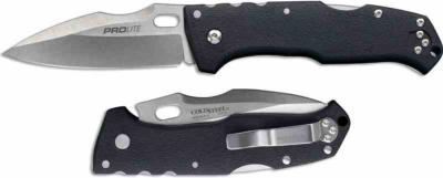 CS20NU Cold Steel Pro Lite Sport – Couteau Lame Acier 4116 Drop Point Manche GFN/G10 Noir Tri&#8209;Ad Lock – Livraison Gratuite
