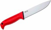 CS20VSTW Cold Steel Scalper Slock Master – Couteau Fixe Drop Point Lame Acier 4116 – Manche Kray&#8209;Ex Rouge – Housse Polymère – Livraison Gratuite