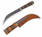 CTK398309HC Condor Tool & Knife - Couteau Invictus Corvo Manche Noyer Lame Acier 1095 Etui CUir Salvador - Livraison Gratuite