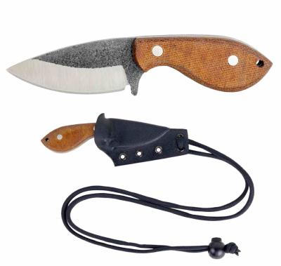 CTK82923SK Couteau Condor Sapito | Lame Acier 14C28N | Manche Micarta & Housse Kydex Salavador - Livraison Gratuite